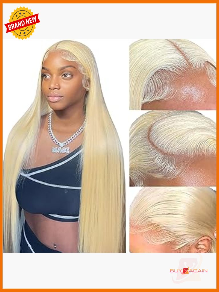 38in 13x6 Lace Front Wig Human Hair 200 Density Pre Plucked